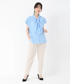 STRAWBERRY-FIELDS(ストロベリーフィールズ) |フレンチスリーブボウタイブラウス