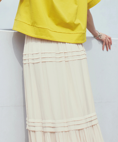 STRAWBERRY-FIELDS(ストロベリーフィールズ) |ピンタックティアードスカート