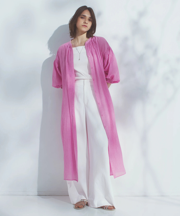 STRAWBERRY-FIELDS(ストロベリーフィールズ) |シャーリングボイルワンピース