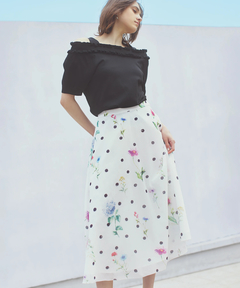 STRAWBERRY-FIELDS(ストロベリーフィールズ) |プリントフレアースカート