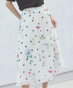 STRAWBERRY-FIELDS(ストロベリーフィールズ) |プリントフレアースカート