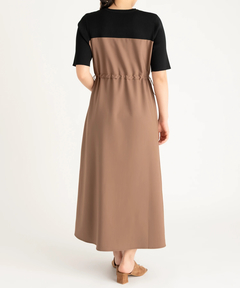 STRAWBERRY-FIELDS(ストロベリーフィールズ) |ジップアクセントニットドッキングワンピース