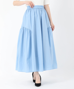 美品　ストロベリーフィールズ花柄カットアウト青ロングスカート スカート アイテム一覧｜STRAWBERRY-FIELDS（ストロベリーフィールズ）
