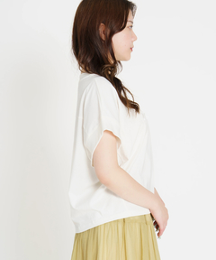 STRAWBERRY-FIELDS(ストロベリーフィールズ) |リボン刺繍ドルマンＴシャツ