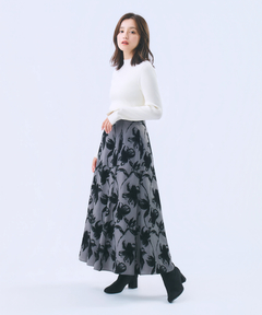 STRAWBERRY-FIELDS(ストロベリーフィールズ) |フロッキープリントソフトマーメイドスカート