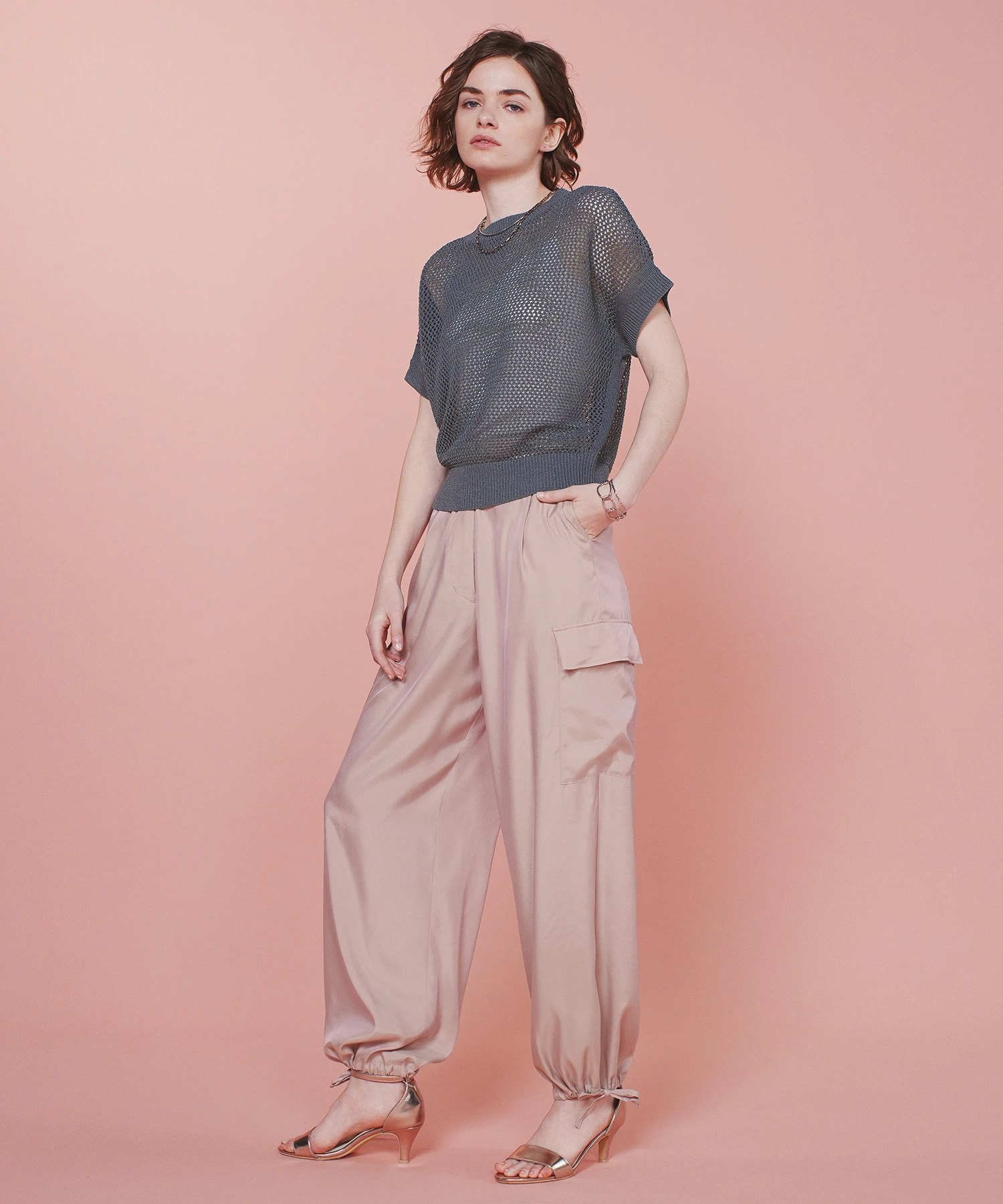 フィブリルサテン カーゴパンツ（その他パンツ）｜L'Appartement