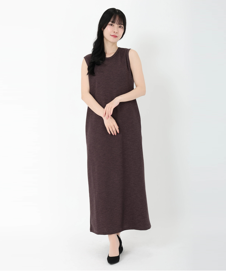 ICHIE STRAWBERRY-FIELDS(イチエ ストロベリーフィールズ) |ノースリーブジャージワンピース