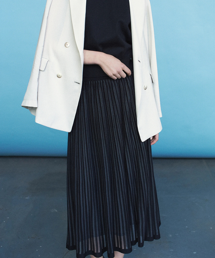 ICHIE STRAWBERRY-FIELDS(イチエ ストロベリーフィールズ) |シアーグラデーションニットスカート