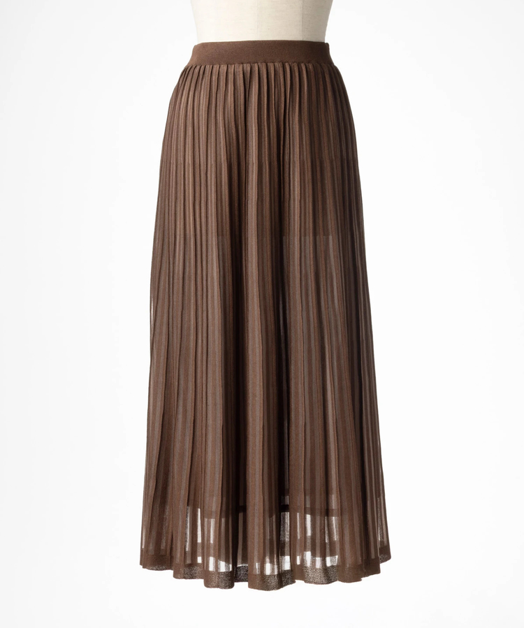 ICHIE STRAWBERRY-FIELDS(イチエ ストロベリーフィールズ) |シアーグラデーションニットスカート