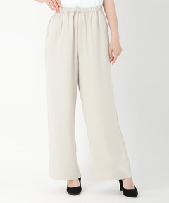 ICHIE STRAWBERRY-FIELDS(イチエ ストロベリーフィールズ) |ナローサテンイージーパンツ