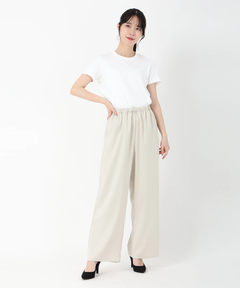 ICHIE STRAWBERRY-FIELDS(イチエ ストロベリーフィールズ) |ナローサテンイージーパンツ