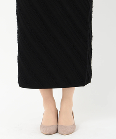 ICHIE STRAWBERRY-FIELDS(イチエ ストロベリーフィールズ) |フリンジニットスカート