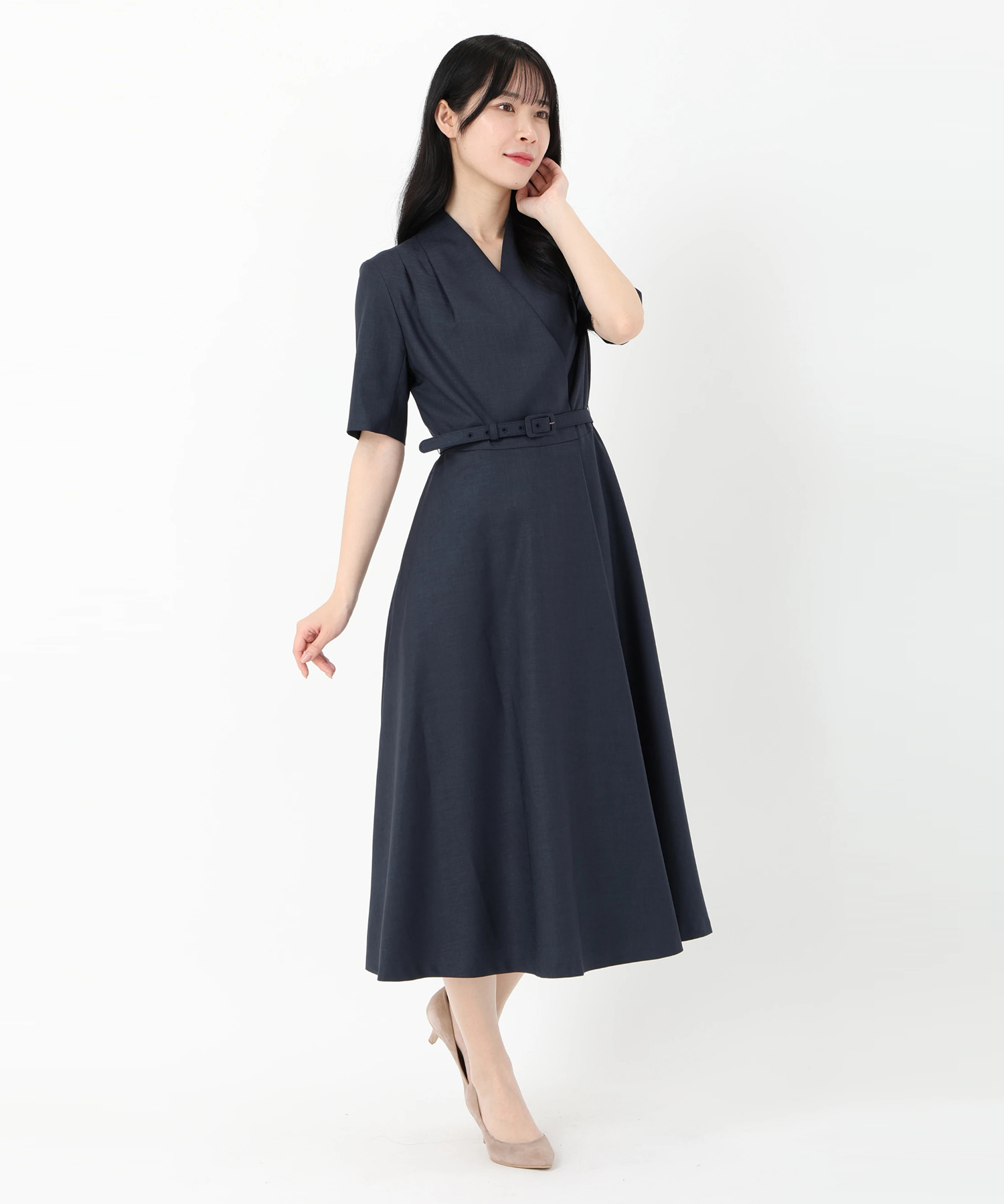 新品︎✿ ストロベリーフィールズ  ICHIE プリーツ ロングワンピース M ICHIE STRAWBERRY-FIELDS(イチエ ストロベリーフィールズ