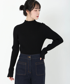 ICHIE STRAWBERRY-FIELDS(イチエ ストロベリーフィールズ) |袖口スリットリブニット