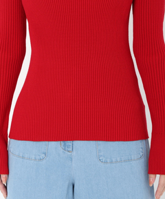 ICHIE STRAWBERRY-FIELDS(イチエ ストロベリーフィールズ) |袖口スリットリブニット