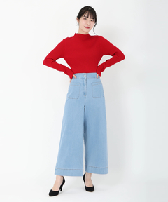 ICHIE STRAWBERRY-FIELDS(イチエ ストロベリーフィールズ) |袖口スリットリブニット