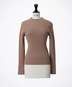 ICHIE STRAWBERRY-FIELDS(イチエ ストロベリーフィールズ) |袖口スリットリブニット