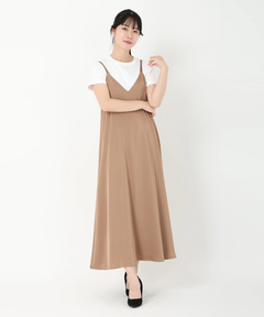 ICHIE STRAWBERRY-FIELDS(イチエ ストロベリーフィールズ) |サテンキャミワンピース