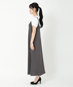 ICHIE STRAWBERRY-FIELDS(イチエ ストロベリーフィールズ) |サテンキャミワンピース