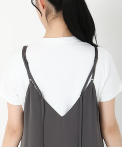 ICHIE STRAWBERRY-FIELDS(イチエ ストロベリーフィールズ) |サテンキャミワンピース