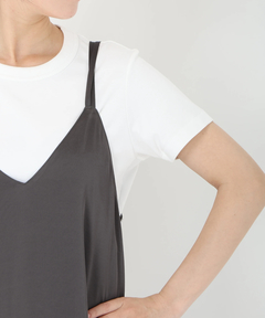 ICHIE STRAWBERRY-FIELDS(イチエ ストロベリーフィールズ) |サテンキャミワンピース