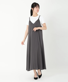 ICHIE STRAWBERRY-FIELDS(イチエ ストロベリーフィールズ) |サテンキャミワンピース