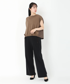 ICHIE STRAWBERRY-FIELDS(イチエ ストロベリーフィールズ) |イージーセミフレアパンツ