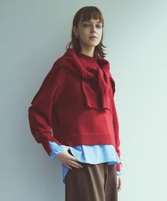 ICHIE STRAWBERRY-FIELDS(イチエ ストロベリーフィールズ) |Ｖネックフリルボウタイブラウス