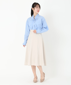 ICHIE STRAWBERRY-FIELDS(イチエ ストロベリーフィールズ) |Ｖネックフリルボウタイブラウス