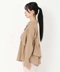 ICHIE STRAWBERRY-FIELDS(イチエ ストロベリーフィールズ) |トレンチディティールシャツ羽織り