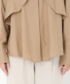 ICHIE STRAWBERRY-FIELDS(イチエ ストロベリーフィールズ) |トレンチディティールシャツ羽織り