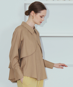 ICHIE STRAWBERRY-FIELDS(イチエ ストロベリーフィールズ) |トレンチディティールシャツ羽織り