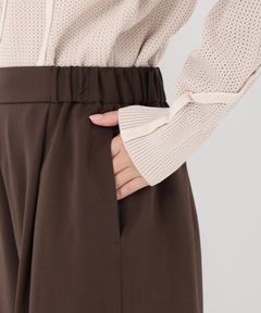 ICHIE STRAWBERRY-FIELDS(イチエ ストロベリーフィールズ) |サテンイージーパンツ