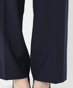 ICHIE STRAWBERRY-FIELDS(イチエ ストロベリーフィールズ) |ウールブレンドタックストレートパンツ