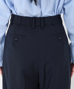 ICHIE STRAWBERRY-FIELDS(イチエ ストロベリーフィールズ) |ウールブレンドタックストレートパンツ