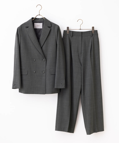 ICHIE STRAWBERRY-FIELDS(イチエ ストロベリーフィールズ) |ウールブレンドダブルジャケット