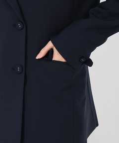 ICHIE STRAWBERRY-FIELDS(イチエ ストロベリーフィールズ) |ウールブレンドダブルジャケット