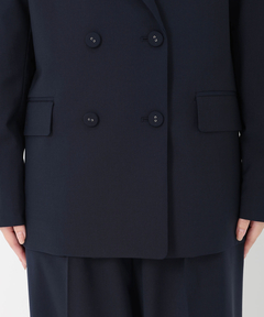 ICHIE STRAWBERRY-FIELDS(イチエ ストロベリーフィールズ) |ウールブレンドダブルジャケット