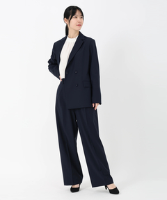 ICHIE STRAWBERRY-FIELDS(イチエ ストロベリーフィールズ) |ウールブレンドダブルジャケット