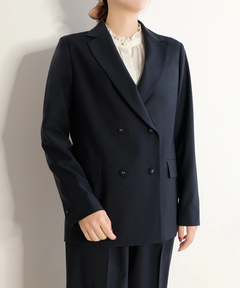 ICHIE STRAWBERRY-FIELDS(イチエ ストロベリーフィールズ) |ウールブレンドダブルジャケット