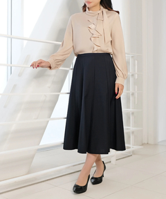 ICHIE STRAWBERRY-FIELDS(イチエ ストロベリーフィールズ) |ウールブレンドフレアースカート