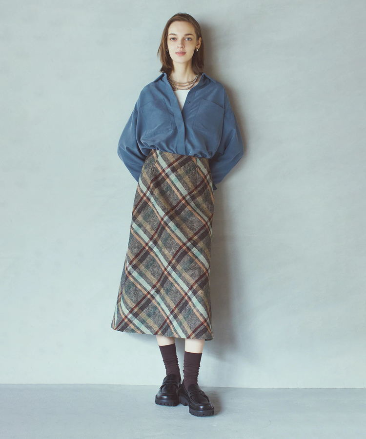 ICHIE STRAWBERRY-FIELDS(イチエ ストロベリーフィールズ) |パウダータッチシャツ