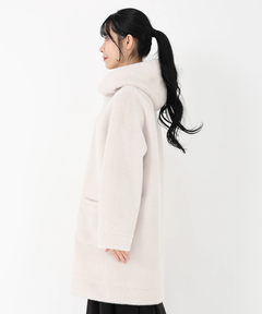 ICHIE STRAWBERRY-FIELDS(イチエ ストロベリーフィールズ) |リバーシブルフェイクファーコート