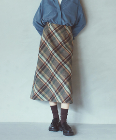 ICHIE STRAWBERRY-FIELDS(イチエ ストロベリーフィールズ) |ビックチェックスカート