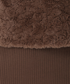 ICHIE STRAWBERRY-FIELDS(イチエ ストロベリーフィールズ) |フェイクファージレ＊リブニットワンピースセットアップ