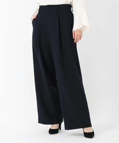 ICHIE STRAWBERRY-FIELDS(イチエ ストロベリーフィールズ) |タックストレートパンツ