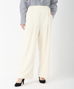 ICHIE STRAWBERRY-FIELDS(イチエ ストロベリーフィールズ) |タックイージーパンツ