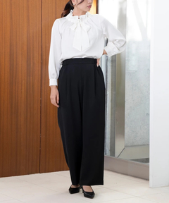 ICHIE STRAWBERRY-FIELDS(イチエ ストロベリーフィールズ) |タックイージーパンツ