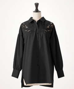 ICHIE STRAWBERRY-FIELDS(イチエ ストロベリーフィールズ) |エンブロイダリーシャツ