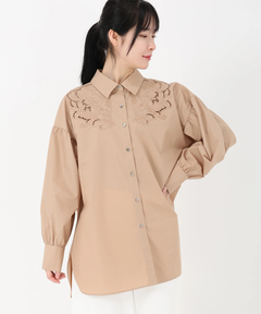 ICHIE STRAWBERRY-FIELDS(イチエ ストロベリーフィールズ) |エンブロイダリーシャツ